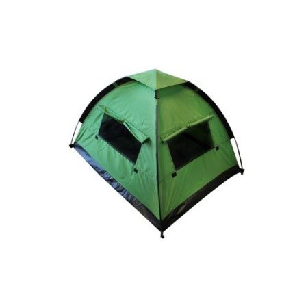 Green Exploration Pup Tent with Windows Open